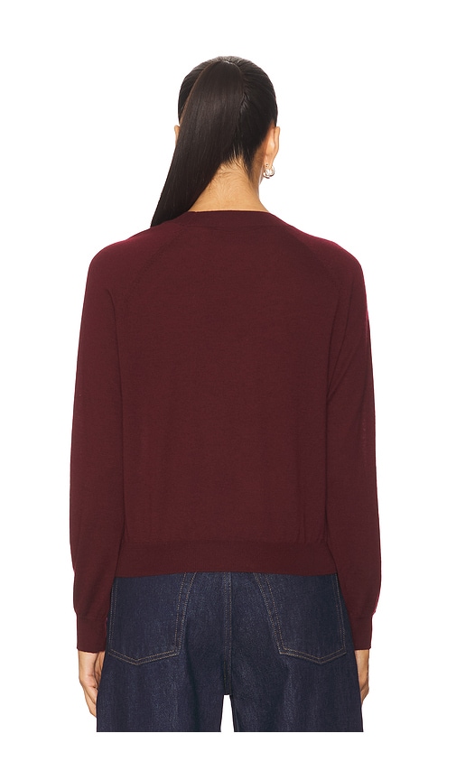  Sprwmn Langarm-raglanpullover In Wine. Größe S. Also In Xs, L. 
