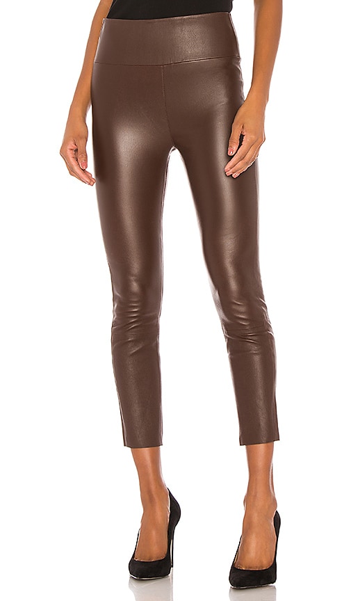 SPRWMN Cropped Flare Leggings - Caramel