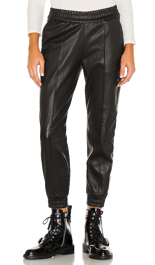 SPRWMN Slim Fit Cuffed Jogger in Black | REVOLVE