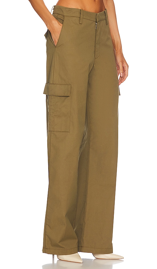 Shop Sprwmn Baggy Low Rise Cargo Pant In Moss