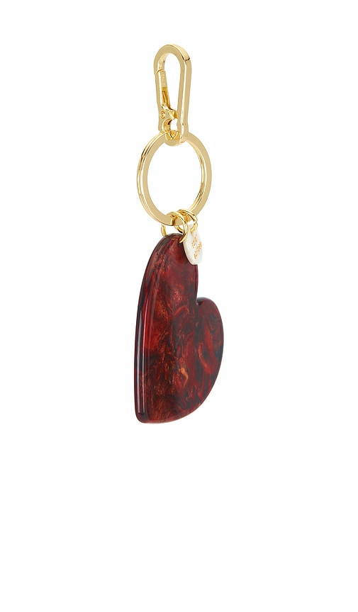  Solar Eclipse Schlüsselanhänger Heart Bag Charm + Keychain In Burgundy. 
