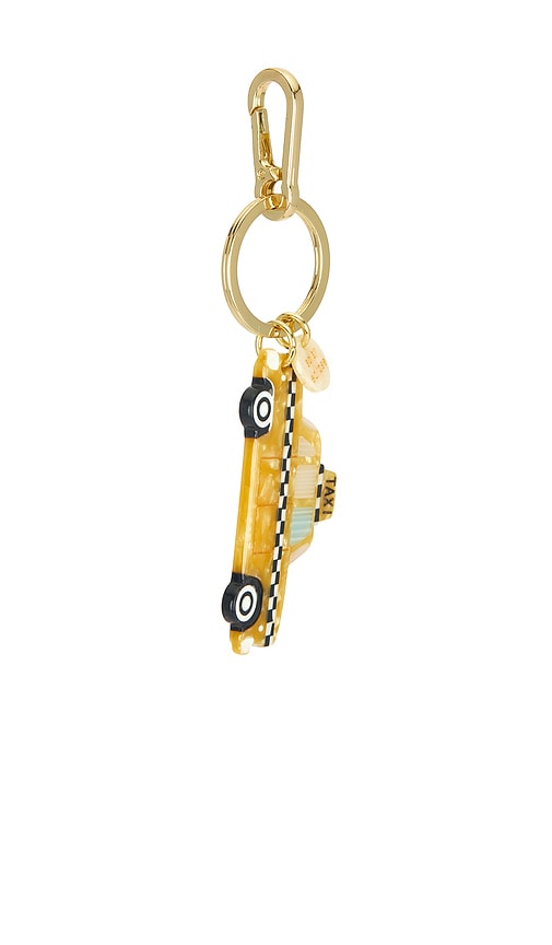  Solar Eclipse Hand-painted Bag Charm In Yellow. 
