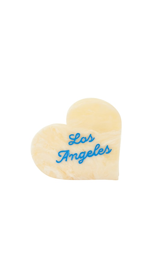 Solar Eclipse X Revolve Hand-painted Los Angeles Heart Claw Clip