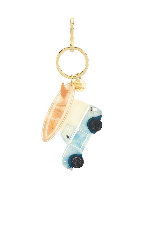Solar Eclipse X Revolve Hand-painted Bag Charm + Keychain In Multi