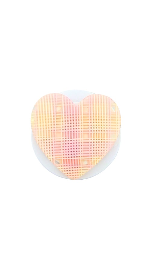 Solar Eclipse Hand-Painted Plaid Heart Grip Charm