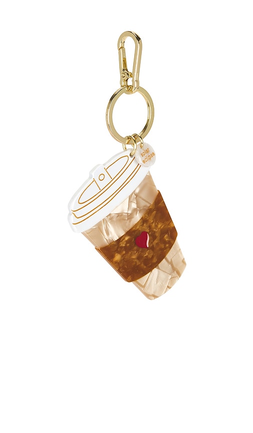 Hand-painted Bag Charm in Brown - Solar Eclipse - Modalova