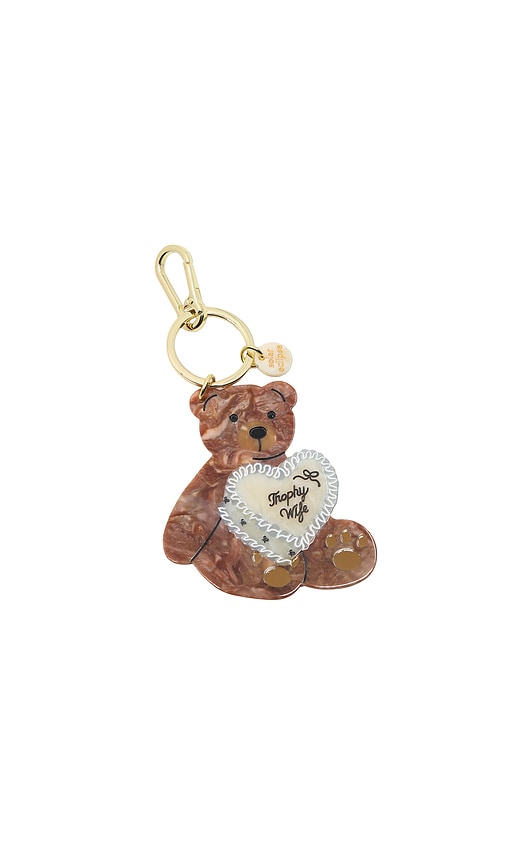 Solar Eclipse Hand-Painted Trophy Wife Cake Bear Bag Charm Keychain in Brown 28$