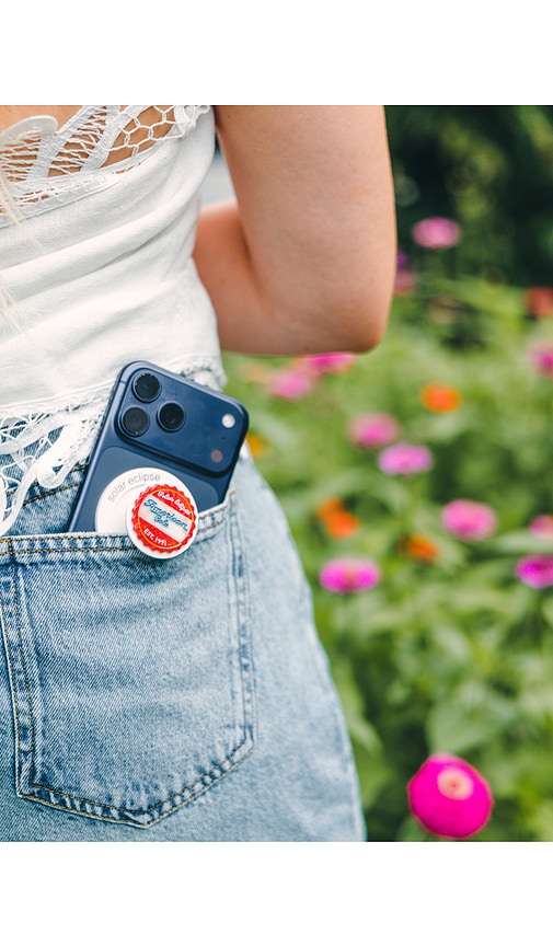 Solar Eclipse Hand-Painted Americana Cola Grip Charm | Thumbnail 3