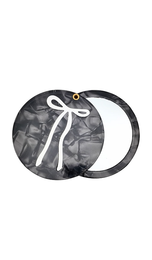 Solar Eclipse Hand-Painted French Bow Compact Mirror