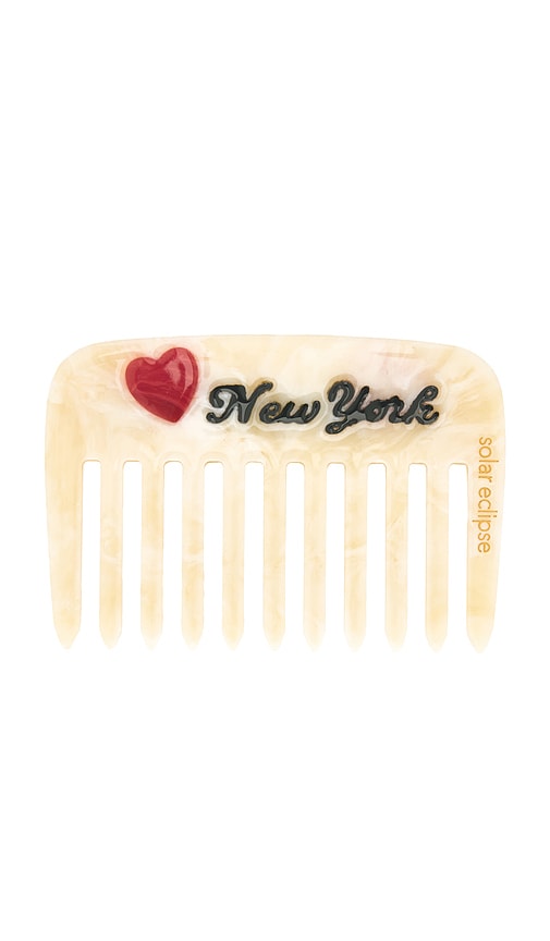 Hand-Painted I Love New York Pocket Hair Comb