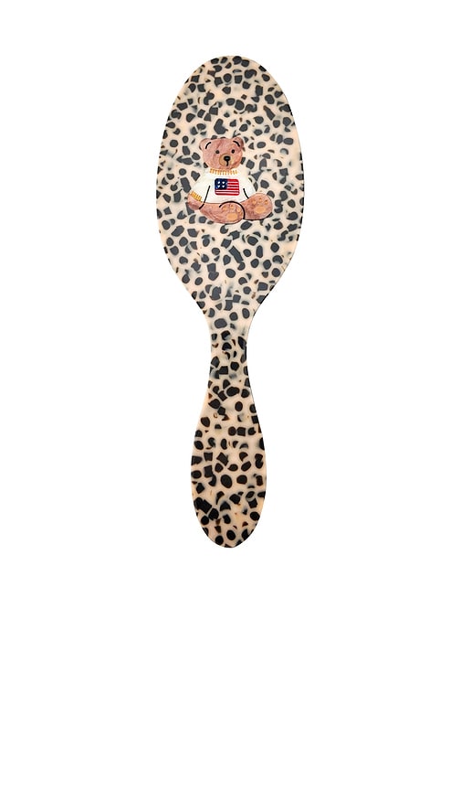 Solar Eclipse Hand-painted Usa Teddy Amazing Hair Day Brush