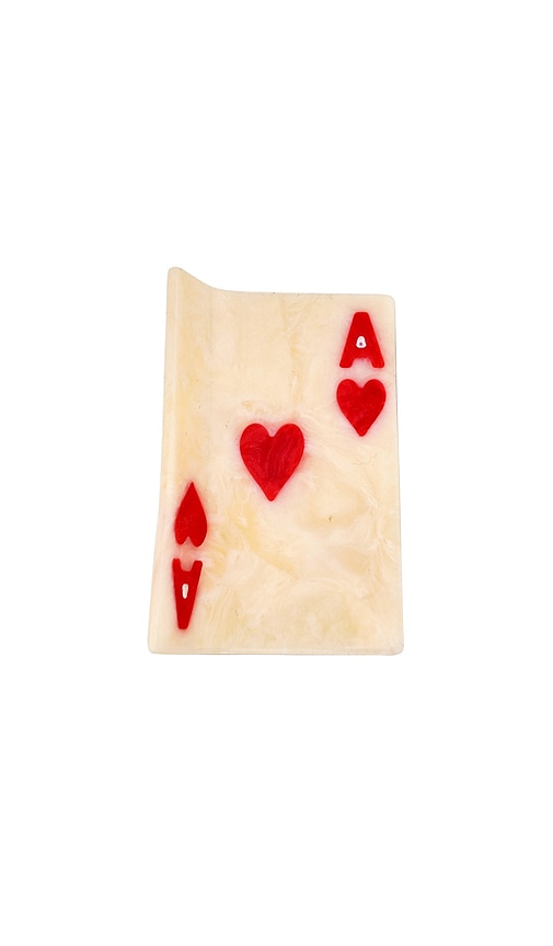 Solar Eclipse Hand-painted Mini Ace Of Hearts Claw Hair Clip