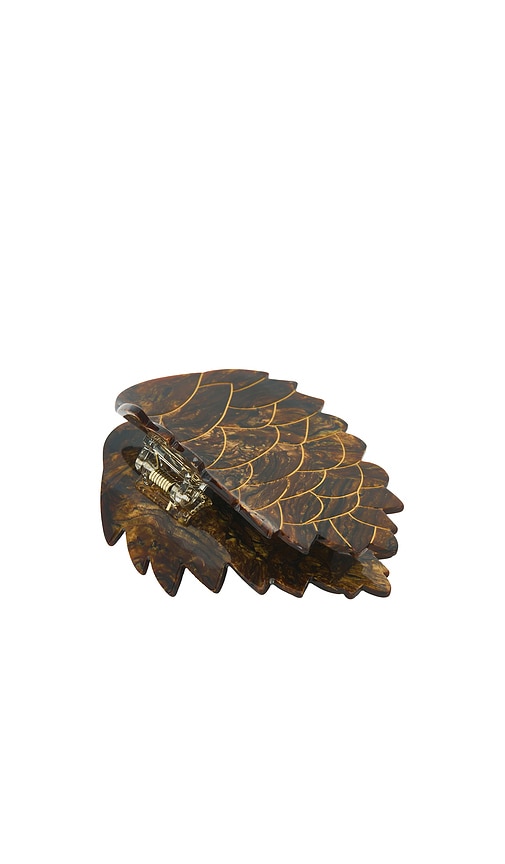 Solar Eclipse Hand-painted Pinecone Claw Hair Clip
