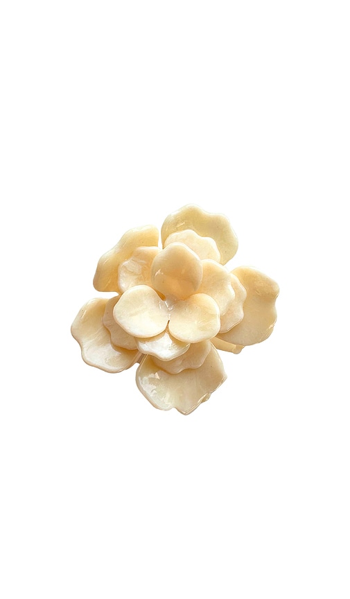 Solar Eclipse Handmade Origami Gardenia Flower Claw Hair Clip