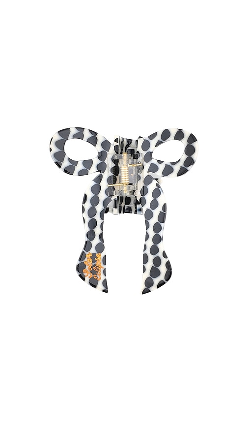 Solar Eclipse Hand-painted Coquette Bow Claw Hair Clip In Multi