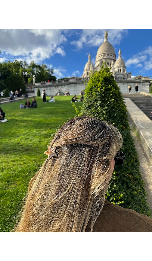 Solar Eclipse Hand-painted Mini Celestial Star Claw Hair Clip