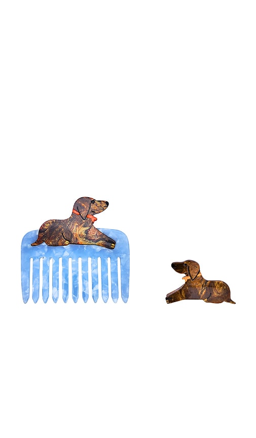 Solar Eclipse Hand-painted Dachshund Handbag Heroes Edit Gift Set