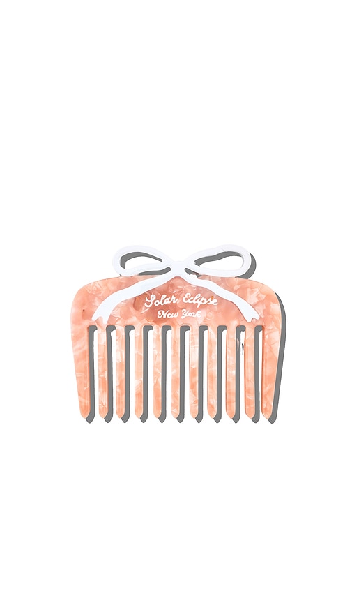 Solar Eclipse Hand-Painted Vintage Bow Pocket Comb