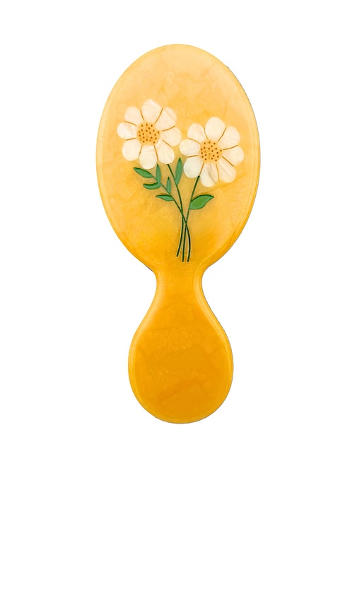 Solar Eclipse BROSSE CHEVEUX HERO AVEC MARGUERITE VINTAGE PEINTE LA MAIN HAND-PAINTED VINTAGE DAISY HANDBAG HERO BRUSH en Yellow 52 €