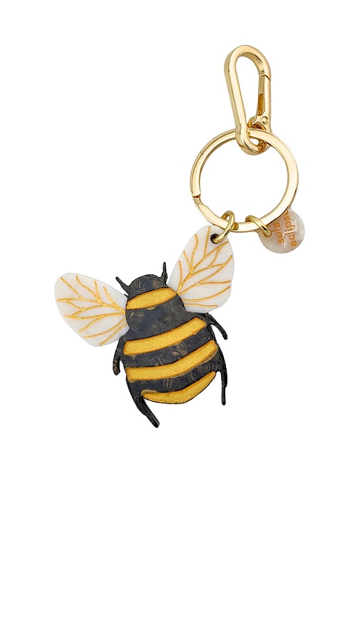 Solar Eclipse Hand-painted Honey Bee Bag Charm & Keychain