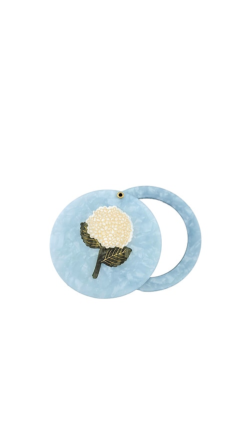 Solar Eclipse MIROIR DE POCHE HORTENSIA PEINT LA MAIN HAND-PAINTED HYDRANGEA COMPACT MIRROR en Beauty NA 32 €