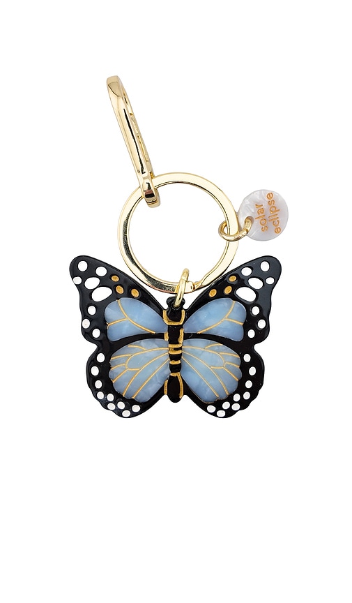 Solar Eclipse Hand-painted Monarch Bag Charm & Keychain