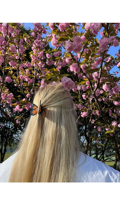  Solar Eclipse Hand-painted Mini Monarch Claw Hair Clip In Beauty: Na. 