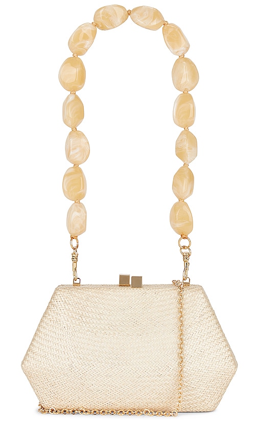 Serpui Blanca Clutch in Sand