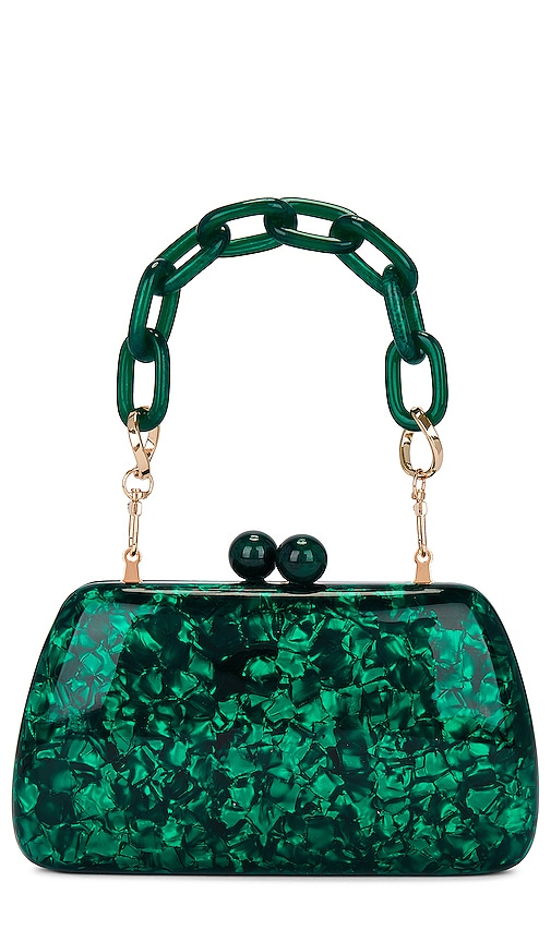 Shop Serpui Josephine Clutch In Green