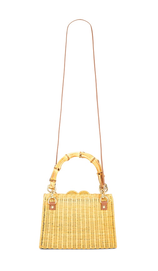 Serpui Valentina Wicker Top Handle Bag