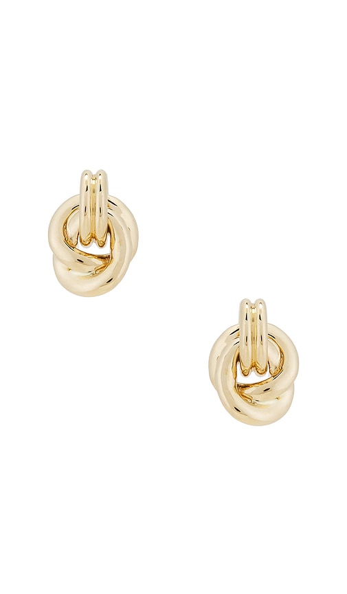 Stone And Strand Gold Forme Dainty Knot Stud Earrings