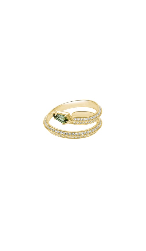 STONE AND STRAND Shield Serpent Ring