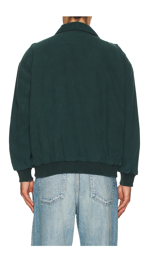 Stan Ray Roughneck Collared Bomber Jacket In Green