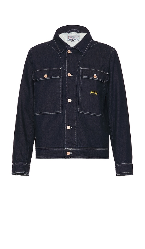 Stan Ray Trucker Jacket In Single Rinse Denim