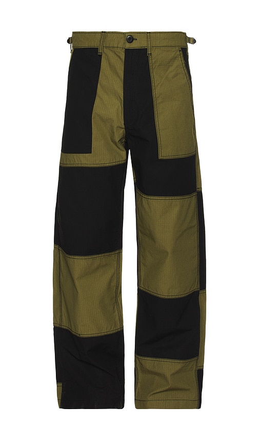 Stan Ray K Pant In Olive & Black Ripstop Mix