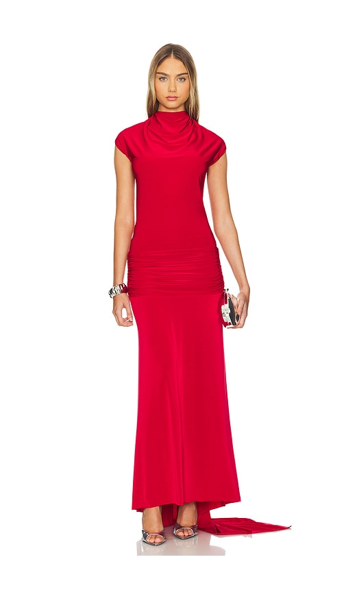 Shop Siedres Flek Dress In Red