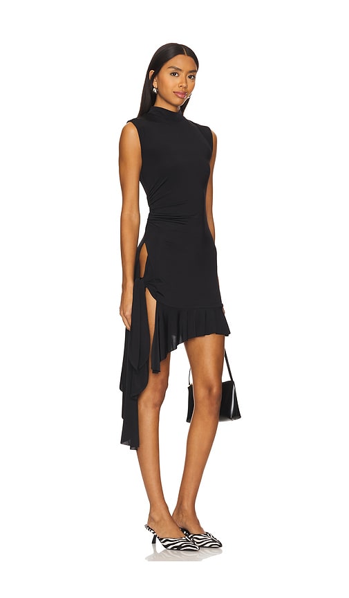 Shop Siedres Tena Sleeveless Jersey Dress In Black