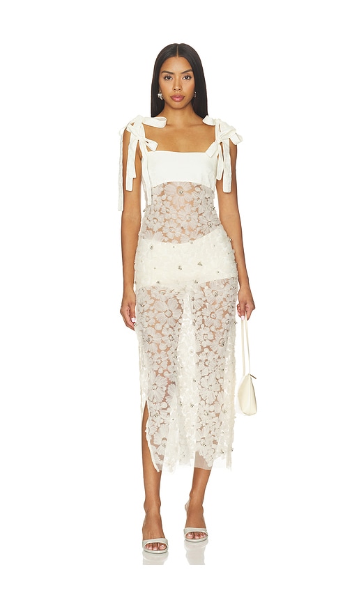 SIEDRES ROBE TALLULA en Cream. Taille 38. Also en 34, 36, 40.