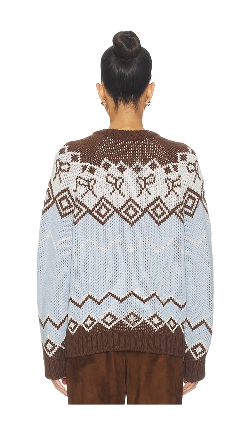  Siedres Strick Celeste In Baby Blue, Brown. Größe S. Also In Xs, M, L. 