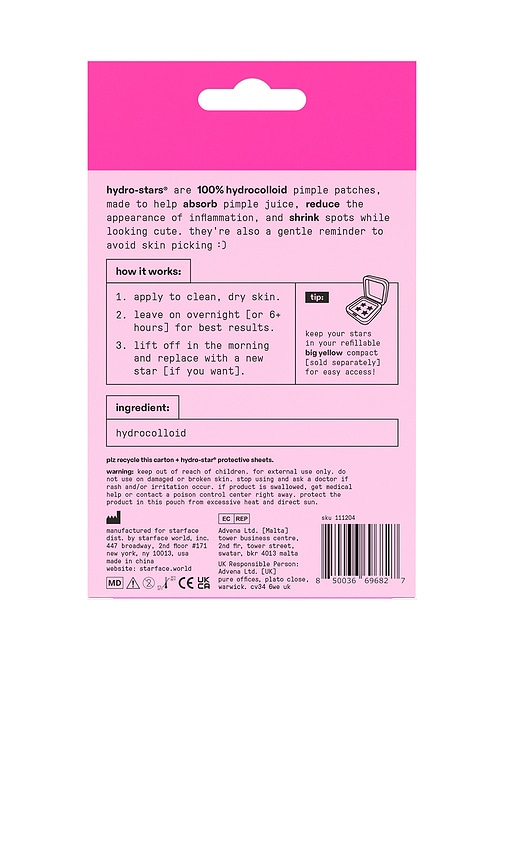 STARFACE HYDRO-STAR PINK PIMPLE PATCHES