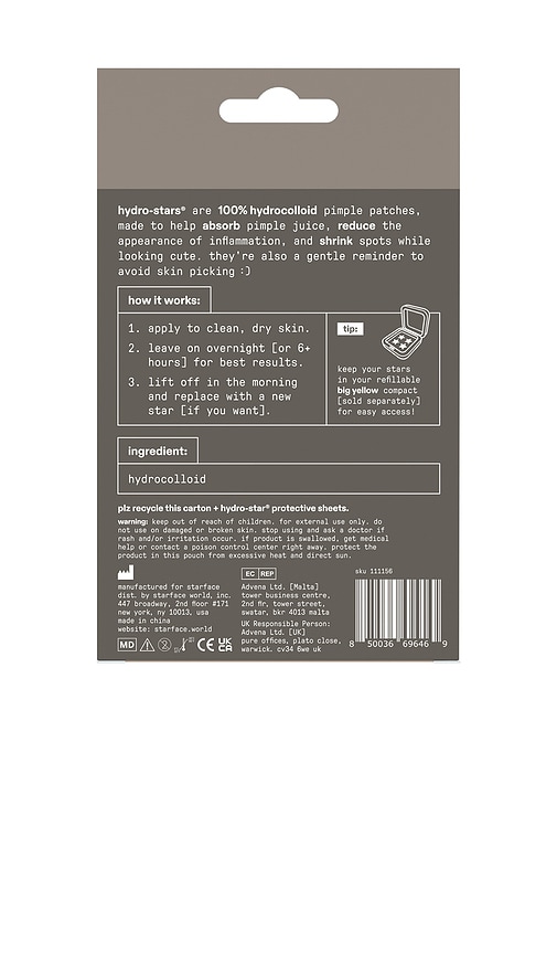 STARFACE HYDRO-STAR EARTH PIMPLE PATCHES