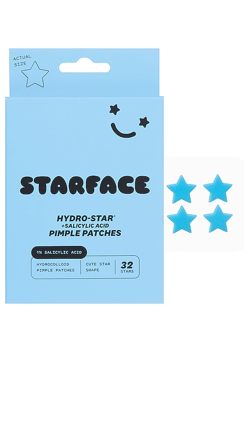 Starface Hydro-Star + Salicylic Acid BIG PACK, Hydrocolloid Patches With 1%  Salicylic Acid, Helps Visibly Shrink and Soothe Spots, Cute Star Shape (96
