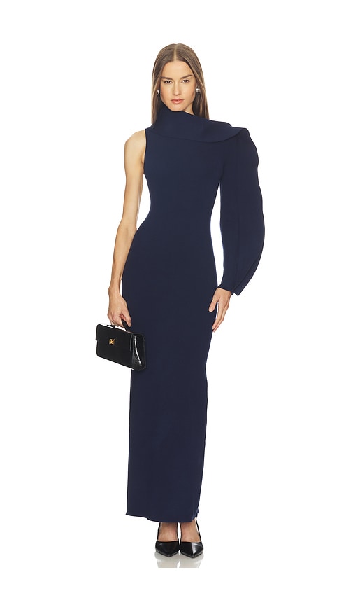 SRG Himani Compact Knit Dress in Navy. - size M (also in L, S, XL, XS, XXS)