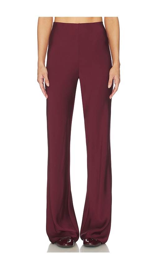 SRG Lennon Silk Pant in Oxblood