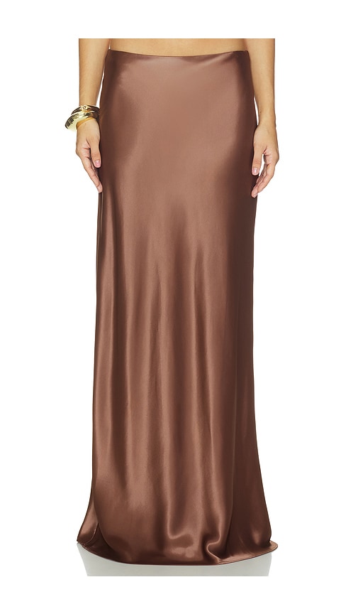 SRG Quinn Maxi Skirt in Brown. - size L (also in M, S, XS, XXS)
