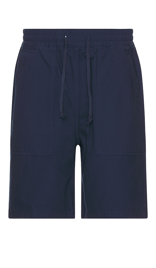 Shop Service Works Canvas Chef Shorts In Blue