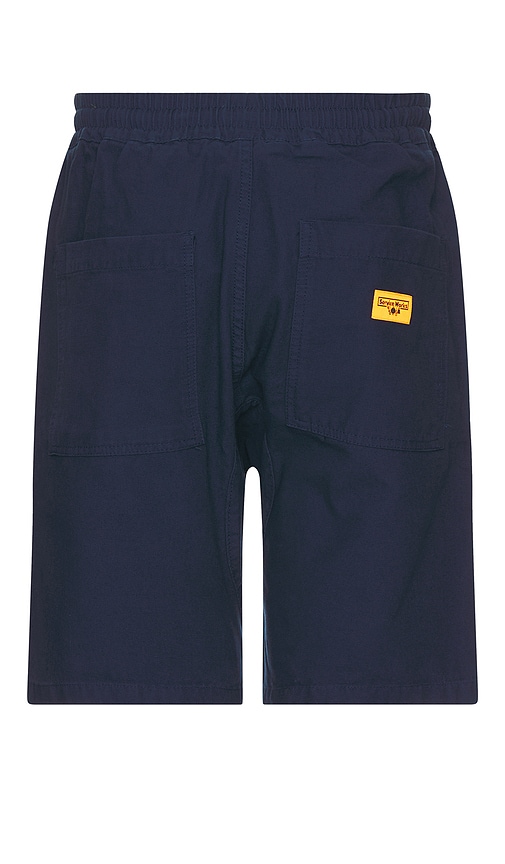 Shop Service Works Canvas Chef Shorts In Blue