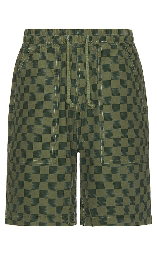 Shop Service Works Canvas Chef Shorts In Green