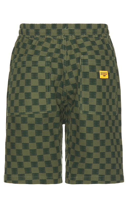 Shop Service Works Canvas Chef Shorts In Green