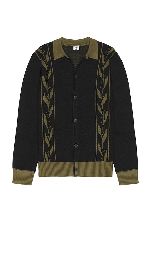 Shop Service Works Olive Branch Cardigan In Black